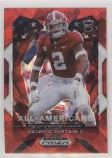 2021 Panini Prizm Draft Picks All-American Red Ice Patrick Surtain II #199 06y2