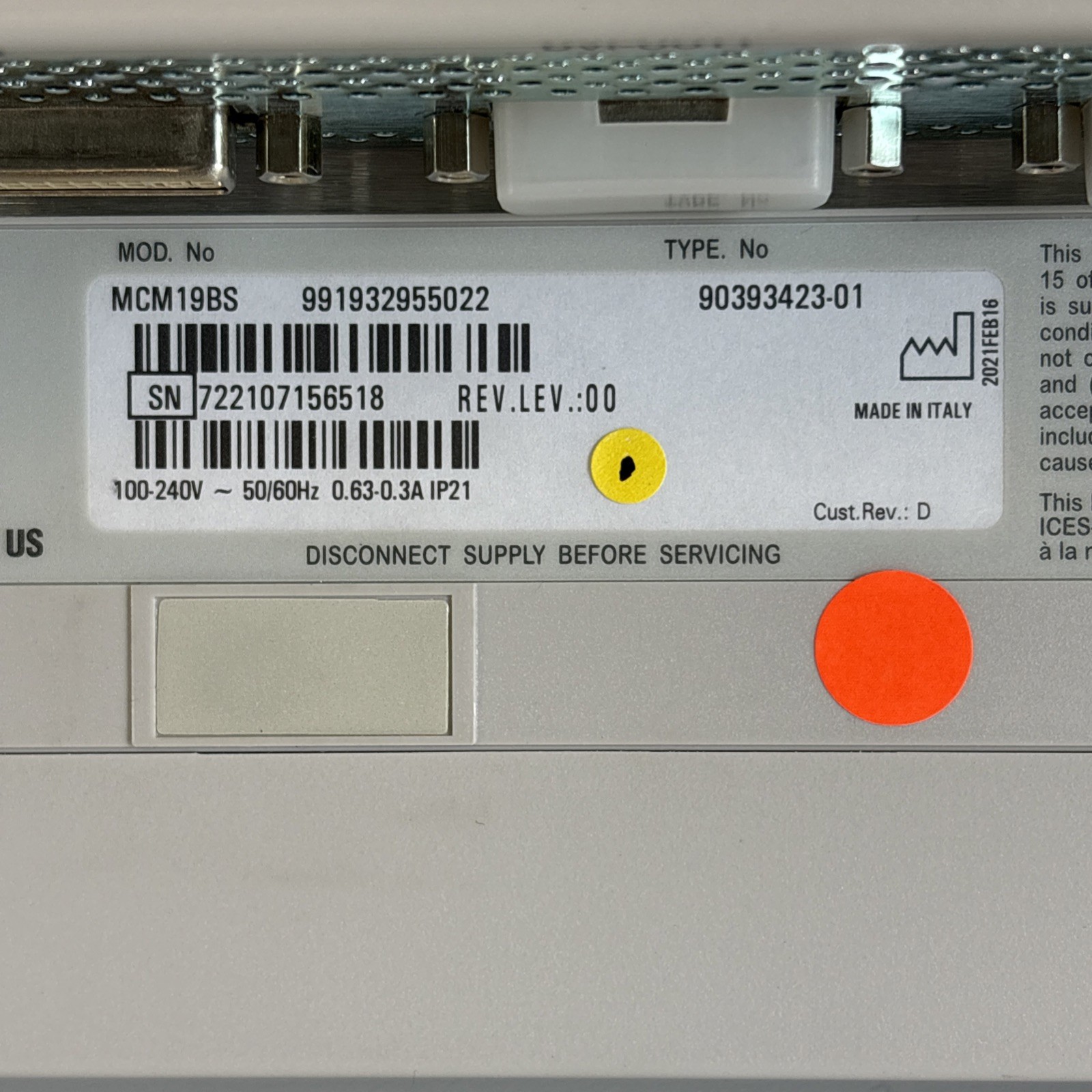 Boston Scientific Model MCM19BS Ultrasound Imaging 19" Monitor *Tested*