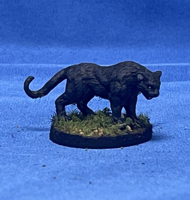 #ad Hand painted Panther Miniature For Damp;D Pathfinder $12.00