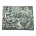 CITY OF DIEPPE VOLUNTEER GUARD MEDAL 1914-1918 J. DELPECH - SILVER