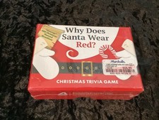 Why Does Santa Wear Red TRIVIA CHRISTMAS GAME New In Box