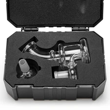 4.3" Mini Glass Bong Smoking Tobacco Glass Water Pipe with 14mm Bowl and Box