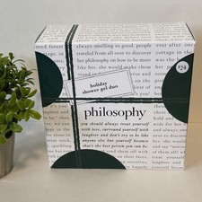 Philosophy Holiday Shower Gel Duo Juniper Berries  Pistachio Dreams 6 oz ea NEW