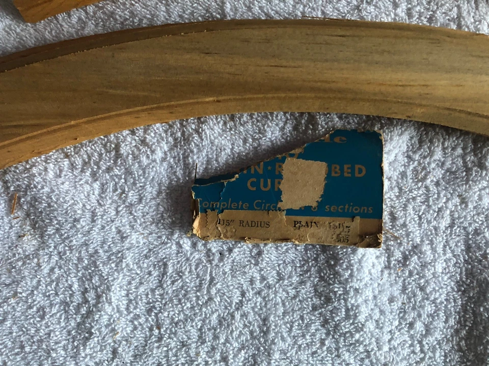 Vintage Ho Tru Scale Plain Roadbed 15”radius Complete Circle #1315 Box Of 8 Nos - Image 2 of 2