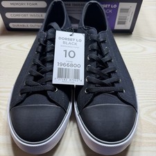 Ben Sherman Men's Canvas Shoe Memory Foam Black Size 10