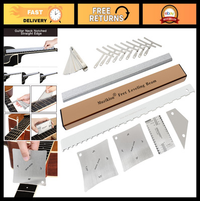 Guitar Setup Kit - Luthier Repair Tools, Fret Leveling Beam, Neck Straight Edge,
