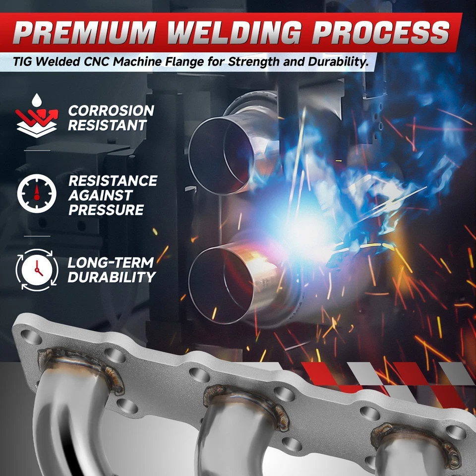 Kit de cabezal de escape 4-1 para Nissan 08-12 Pathfinder 04-15 Titan 04-10 QX56 V8 5.6 Foto 4 de 4