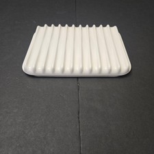 Corning Stoneware MR-1 Microwave Rack Reversible French White 8.75 x 6.5" Bacon
