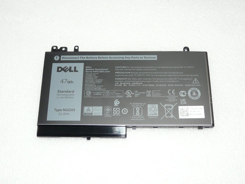 Batteria 6MT4T 62Wh Originale Laptop Dell Latitude E5270 E5470 E5570