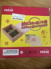Montessori Math Manipulatives Material Multiplication and Division Board Beads E