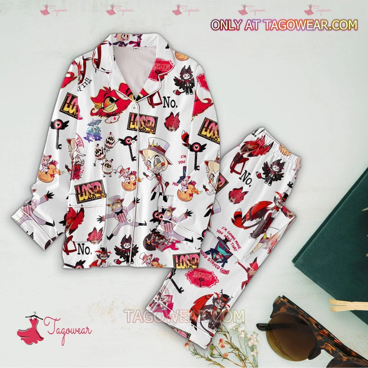 Hazbin Hotel Characters Men Women’s Pajamas Set