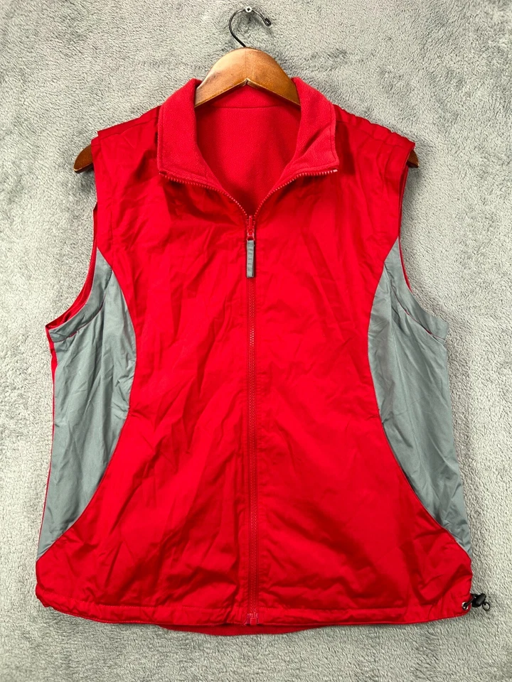 NORTH END EZEM система ECO жилет средний женщин красный мягкая подкладка двусторонний флис молнии - Изображение 2 из 4