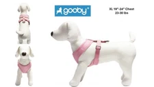 Gooby XL Dog Puppy Harness Freedom ll  19"-24" Chest - Choke Free Walking Pink