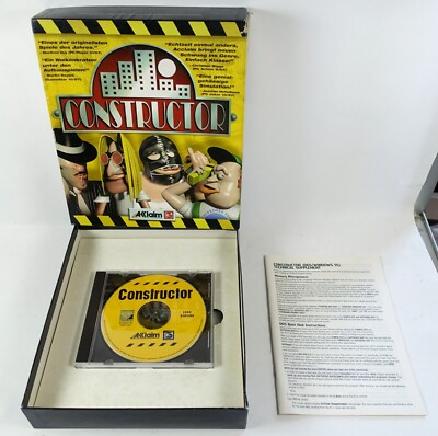 PC CD Rom Constructor Acclaim in OVP Retro BIG BOX Selten RARITÄT aus Sammlung