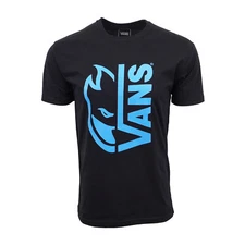 SPITFIRE MENS VANS GRAPHIC T SHIRT BLACK BLUE