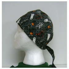 Cap Surgical Cat Ghost Skeleton Nurse Doctor Scrub Medical Cotton Chef Kitchen
