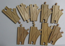 Brio Train Tracks Lot Set 9 Switcher Pieces Variety Brio Thomas Melissa Wood