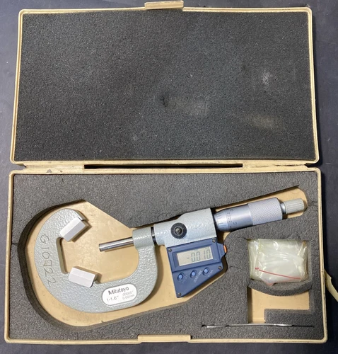 314-713-30 Mitutoyo V-Anvil Micrometer 1-1.6” .00005”