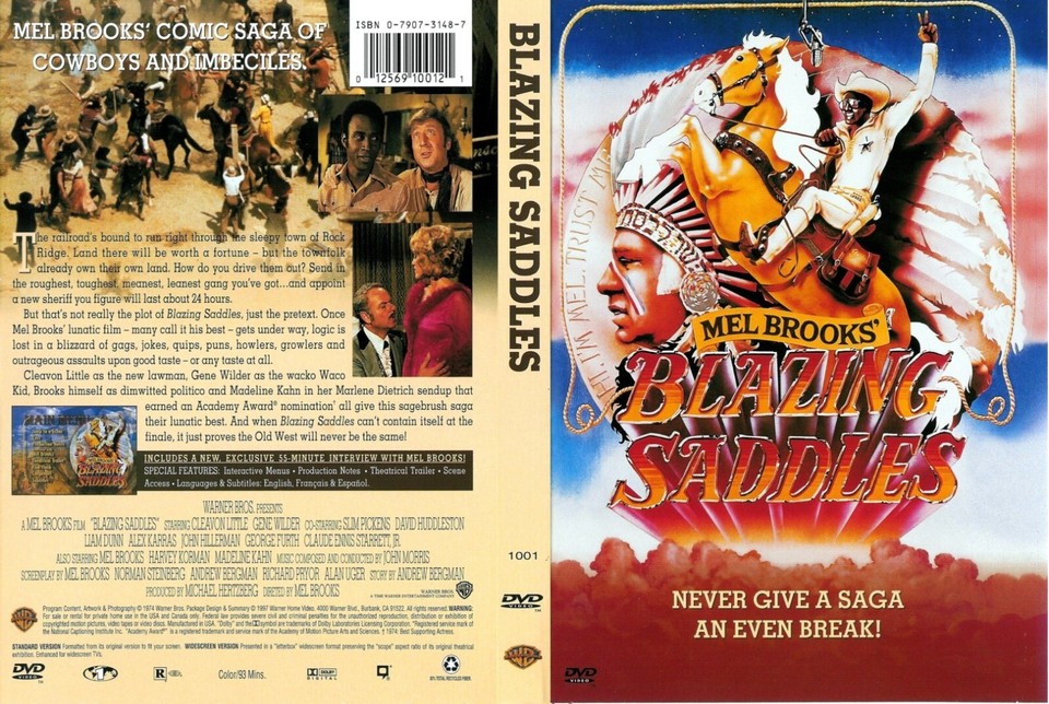 Blazing Saddles (DVD, 1974, Standard & Widescreen) 12569100121 eBay