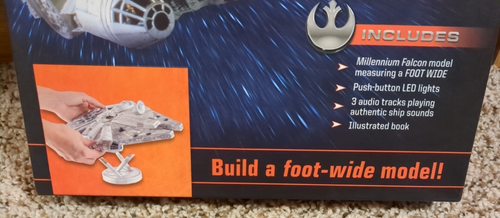 Star Wars: Build The Millennium Falcon~Deluxe Papermodel Kit! 12" Wide Model NIB - Picture 3 of 18