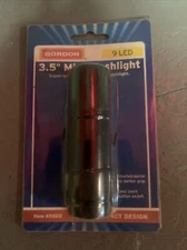 Mini Flashlight (Gordon)3.5”. -  9 LED. - New