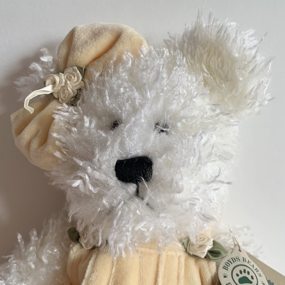 1998 Vintage Boyd's Bear Winnie Wuzzwhite Weighted Yellow 1998 Vintage Boyd's Bear Winnie Wuzzwhite Weighted Yellow