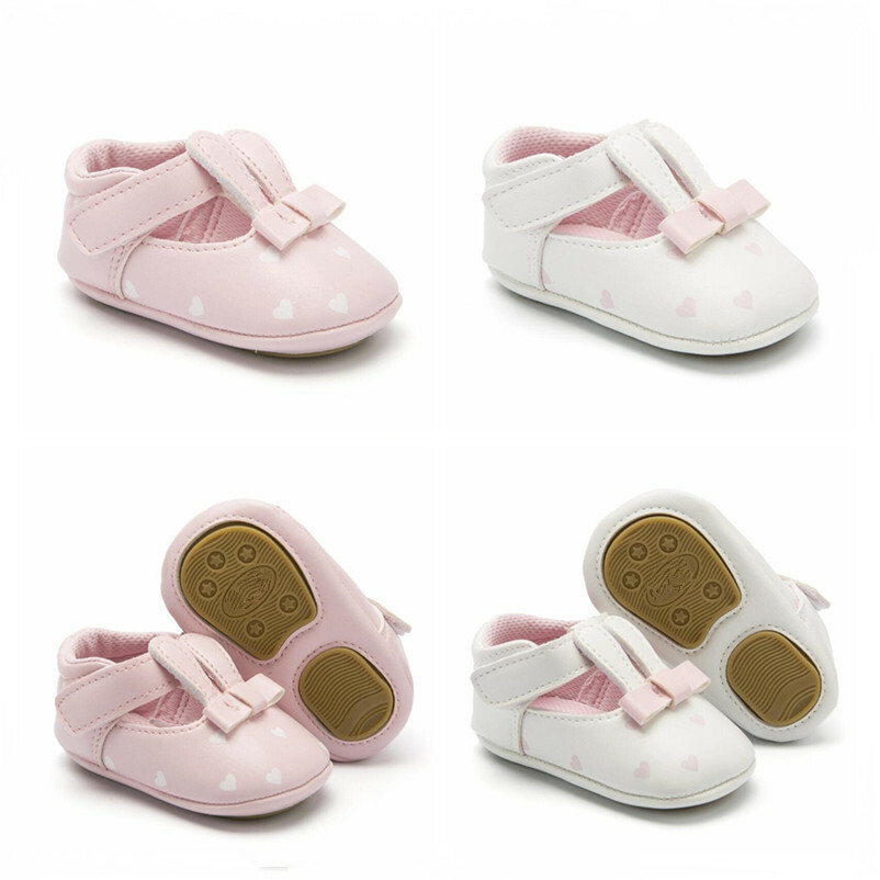 Newborn Infant Baby Girl Pram Shoes Rabbit First Step Rubber