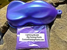 Lightning Blurple Pearl Pigment  Gloss Auto Paint Lacquer Urethane