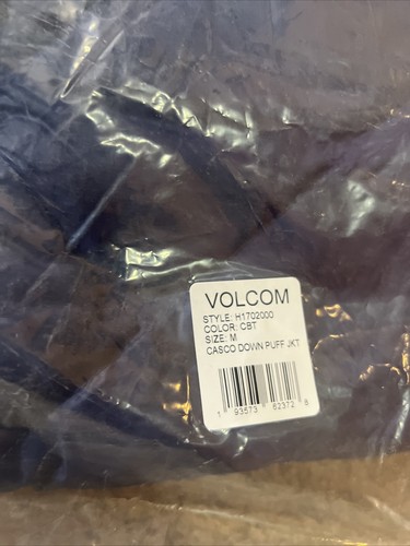 Volcom Casco Down Puff Jacket Womens Jacket Winter Coat Blue Snowboard Medium M - Picture 5 of 8
