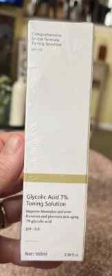 Glycolic Acid 7% Toning Solution Reverses Skin Aging 3.38 oz NIB like ordinary