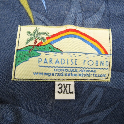 Vintage Paradise Found Shirt Men 3XL Camp Magnum PI Hawaiian USA Bird Paradise - Picture 3 of 6