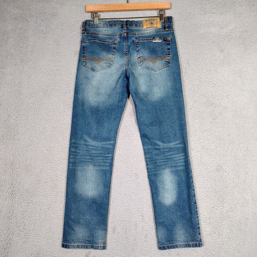 Buffalo David Bitton Jeans Youth Boys 14 Denim Evan Slim Straight Fit - Picture 2 of 12