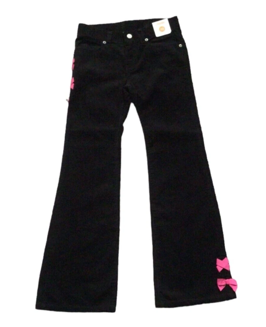 Pantalon Fille Gymboree En Velours Côtelé - Gris Charcoal - Taille 6 - Neuf