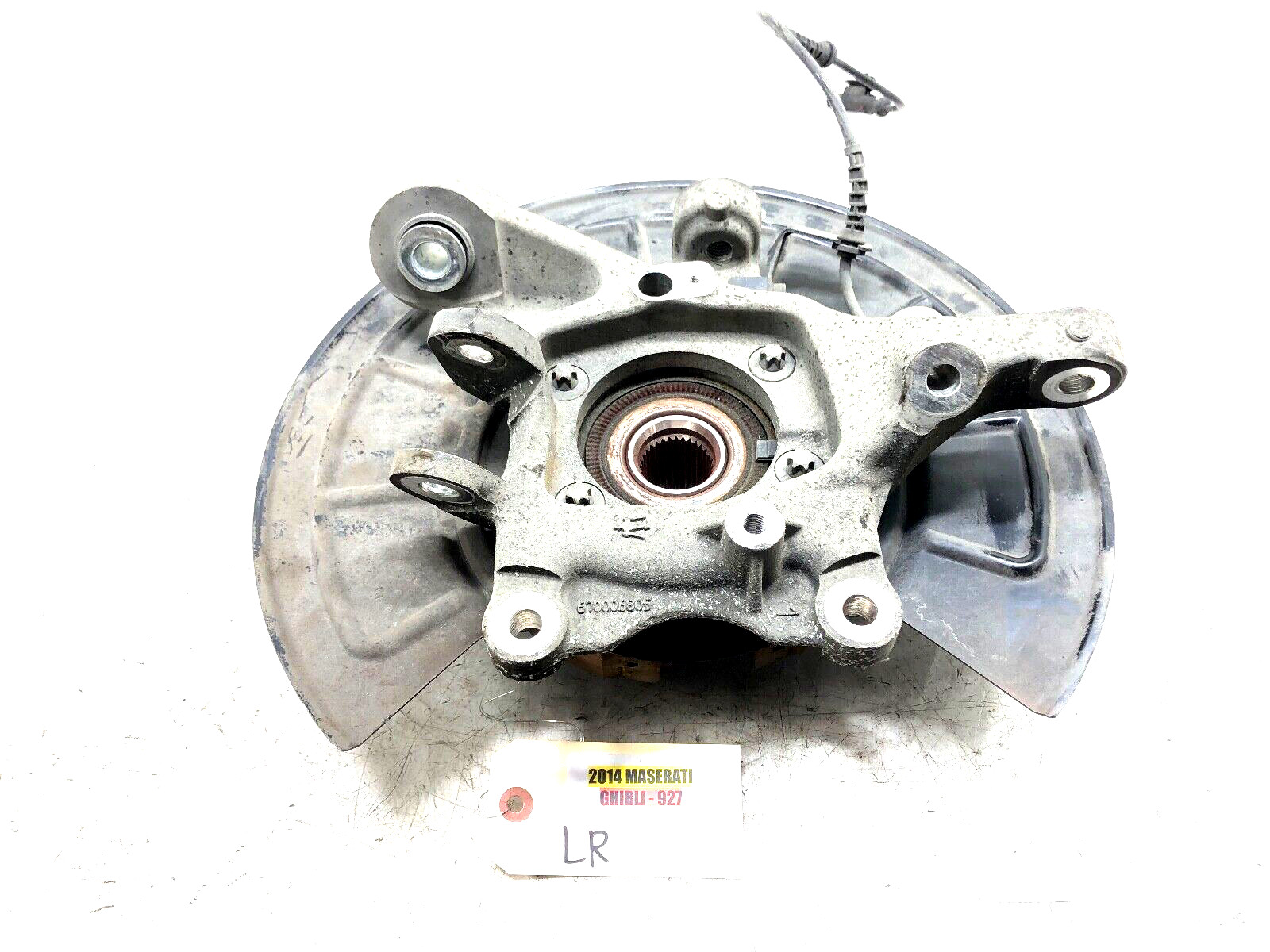 2014-2020 MASERATI GHIBLI 3.0L V6 RWD LEFT DRIVER REAR SPINDLE KNUCKLE HUB OEM.