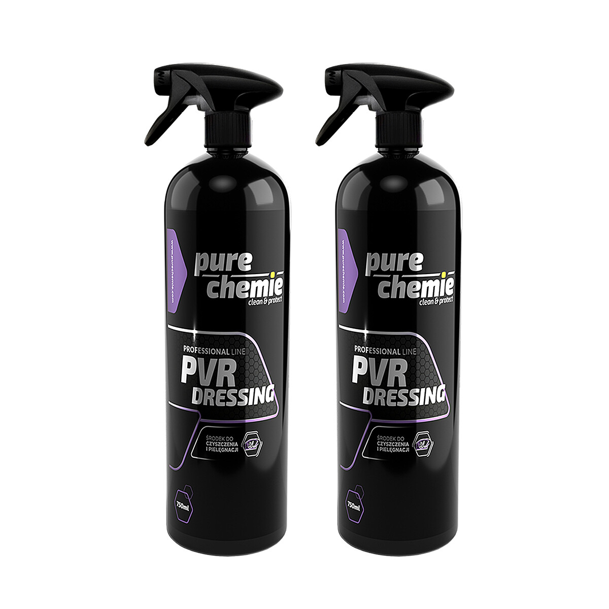 Pure Chemie PVR Dressing protecteur antistatique pour plastiques intérieurs 750ml