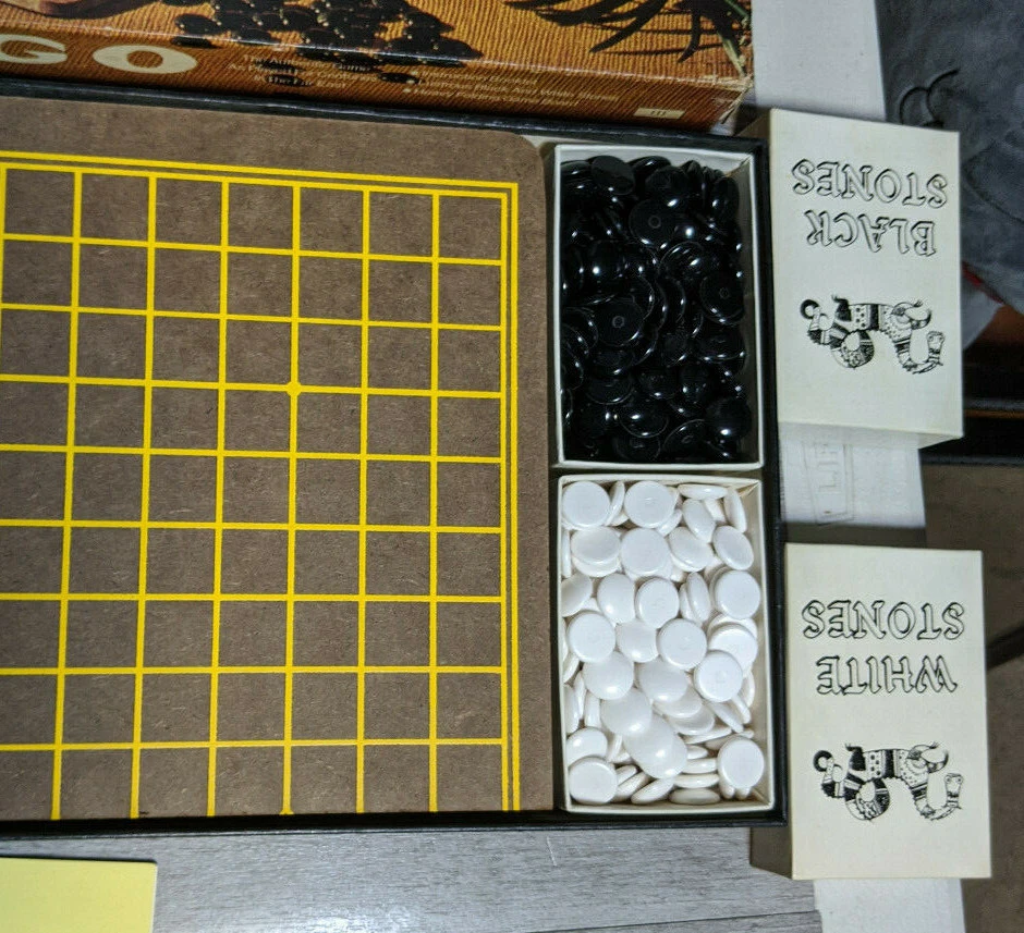 1951 Authentic Game of Go Black ES Lowe Wood Board, Possibly Never Played - Image 3 of 3