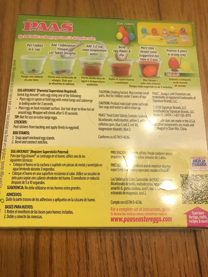 Paas 鸡蛋装饰套装经典彩蛋套装全新船舶 N 24 小时 — 第 2/2 张图片