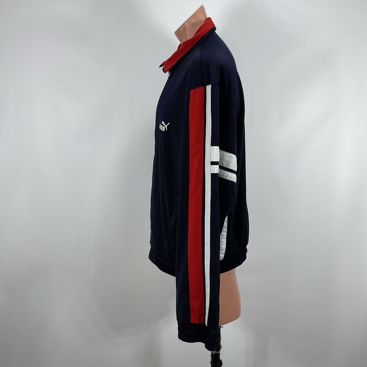 Vintage 80s PUMA Track Jacket XL NAVY RED WHITE Full Zip | eBay Vintage 80s PUMA Track Jacket XL NAVY RED WHITE Full Zip | eBay