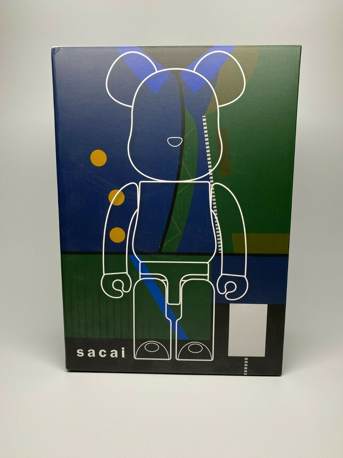 Medicom BE@RBRICK Sacai 2018AW (2nd Version) 400% + 100% Bearbrick