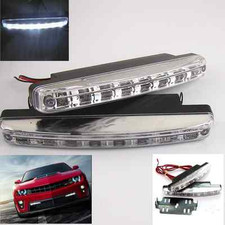White LED Car DRL Driving Daytime Running Fog Light k Bumper Lamps For Toyota 2x