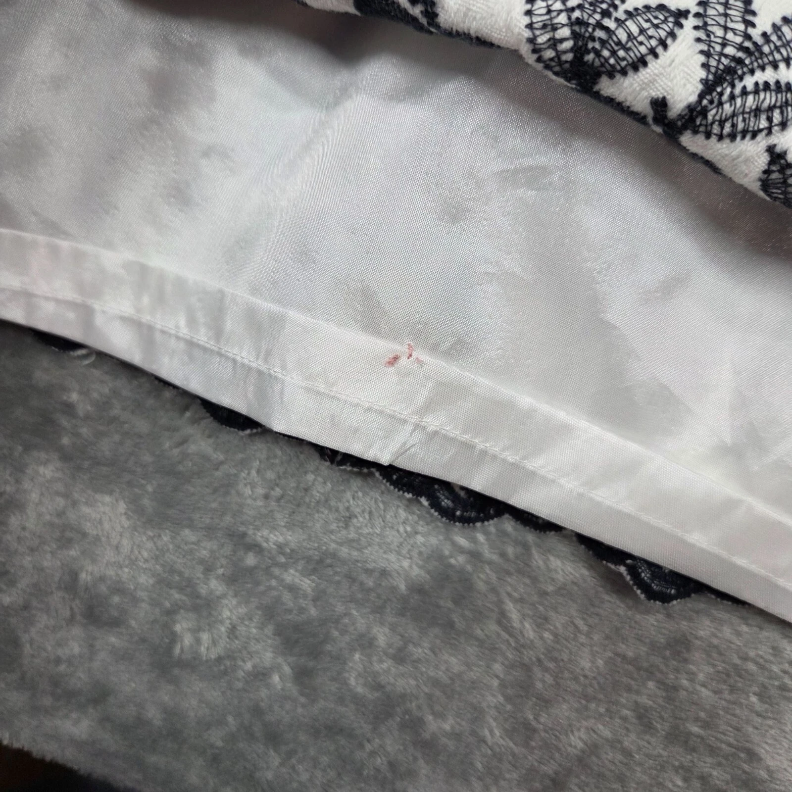 Abito Kate Spade 8 bianco blu ricamato floreale preppy spiaggia festa