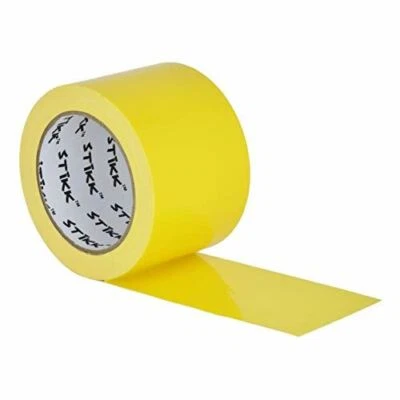 STIKK 3" x 25 yd 7.5 Mil Thick Yellow Duct Tape PE Coated Weather Resistant (2.83 in)