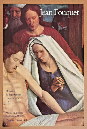 Jean FOUQUET - Affiche originale d'exposition, Musée du Louvre, Paris