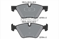 Pagid Bremsbelagsatz Scheibenbremse T1926N FüR BMW 5Er E60 Touring E61 X1 E84