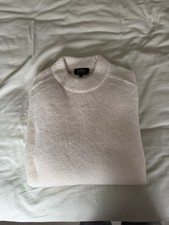 APC Tyler Wool Sweater In White Size Large Excellent Condition