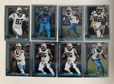 2025 Topps Chrome Football Carolina Panthers Base Lot 8 Cards