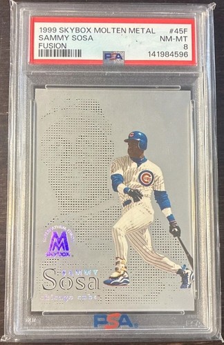 1999 Skybox Molten Metal - Heavy Metal Fusion Sammy Sosa #45F PSA 8
