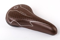 Fahrrad Sattel Herren Comfort Gel City Bike Sitz Braun Weich & Bequem