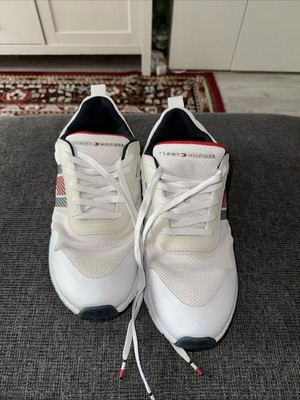 Tommy Hilfiger Lightweight Runner Sneaker Gr. 44 Weiss Herren Sportschuhe
