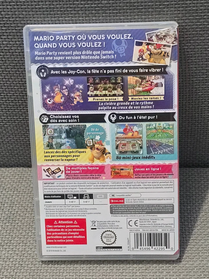 Super Mario Party (Nintendo Switch, 2018) - Boite et jeu, très bon état, photo 2 sur 3